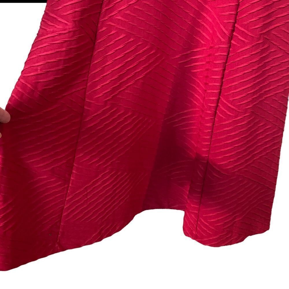 EN FOCUS STUDIO Red Texture Mini Dress Size 12 - Picture 3 of 6